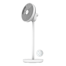 EnergySilence 2600 Sunflower Portable Ventilador de pie inalámbrico a batería 3 en 1, 22 W con motor BLDC, 13” de diámetro, gran autonomía gracias a su batería de 2600 mAh, pantalla LED, control remoto, control táctil y oscilación horizontal y vertical.