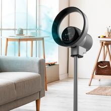 TotalPure 2in1 MoonStyle Dark 2 in 1: messerloser Ventilator und Luftreiniger mit DC-Motor und Wifi-Steuerung. Mit LED-Anzeige, 9 Geschwindigkeiten, 4 Modi, Fernbedienung, Touch Control und Timer bis zu 8 Stunden.