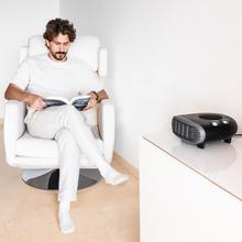 ReadyWarm 2000 Max Horizon Black Heizlüfter mit 2000 W und 3 Betriebsarten.