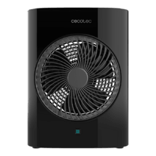 ReadyWarm 2070 Max Force Smart Black Chauffage soufflant de 2000 W avec 2 niveaux de puissance, 3 modes de fonctionnement, écran LED et télécommande.