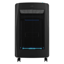 ReadyWarm 4200 BlueFlame Portatil Estufa de gas de llama azul plegable con 4200 W, 2 niveles de potencia, encendido piezoeléctrico y triple sistema de seguridad.