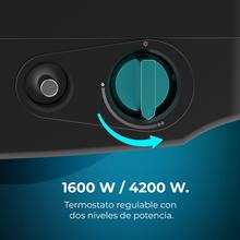 ReadyWarm 4200 BlueFlame Portatil Estufa de gas de llama azul plegable con 4200 W, 2 niveles de potencia, encendido piezoeléctrico y triple sistema de seguridad.