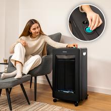 ReadyWarm 4200 BlueFlame Foldable Estufa de gas de llama azul plegable con 4200 W, 2 niveles de potencia, encendido piezoeléctrico y triple sistema de seguridad.