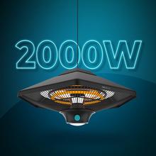 ReadyWarm 2000 Power Soffitto Riscaldatore da esterno con un'ampia potenza massima di 2000 W.