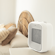 ReadyWarm 1500 Max Ceramic White Keramischer Tischheizer mit 1500 W, einstellbarem Thermostat und 3 Betriebsarten.