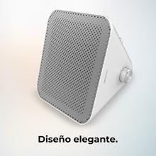 ReadyWarm 1500 Max Ceramic Design White Calefactor cerámico de sobremesa con 1500 W, termostato regulable y 3 modos de funcionamiento.