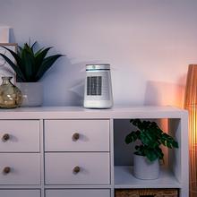 ReadyWarm 1550 Max Ceramic Rotate Smart White Keramik-Tischheizgerät mit 1500 W, Oszillation, Digitalanzeige, einstellbarem Thermostat und 3 Betriebsmodi.