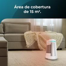 ReadyWarm 1550 Max Ceramic Rotate Smart White Ceramic Aquecedor de mesa de cerâmica com 1500 W, oscilação, display digital, termostato ajustável e 3 modos de operação.