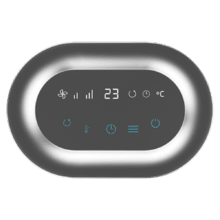 Riscaldatore da tavolo ReadyWarm 1550 Max Ceramic Rotate Smart White Ceramic da 1500 W, oscillazione, display digitale, termostato regolabile e 3 modalità di funzionamento.