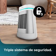 ReadyWarm 1550 Max Ceramic Rotate Smart White Calefactor cerámico de sobremesa con 1500 W, oscilación, pantalla digital, termostato regulable y 3 modos de funcionamiento.