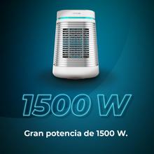 ReadyWarm 1550 Max Ceramic Rotate Smart White Calefactor cerámico de sobremesa con 1500 W, oscilación, pantalla digital, termostato regulable y 3 modos de funcionamiento.