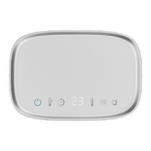 ReadyWarm 1570 Max Ceramic Smart White Riscaldatore da tavolo in ceramica da 1500 W, display digitale, termostato regolabile e 3 modalità di funzionamento.