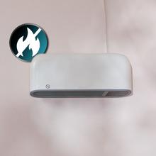 ReadyWarm 2000 Max Box Ceramic Connected Keramik-Badheizkörper mit 2000 W, WLAN-Steuerung und IP22-Schutz.