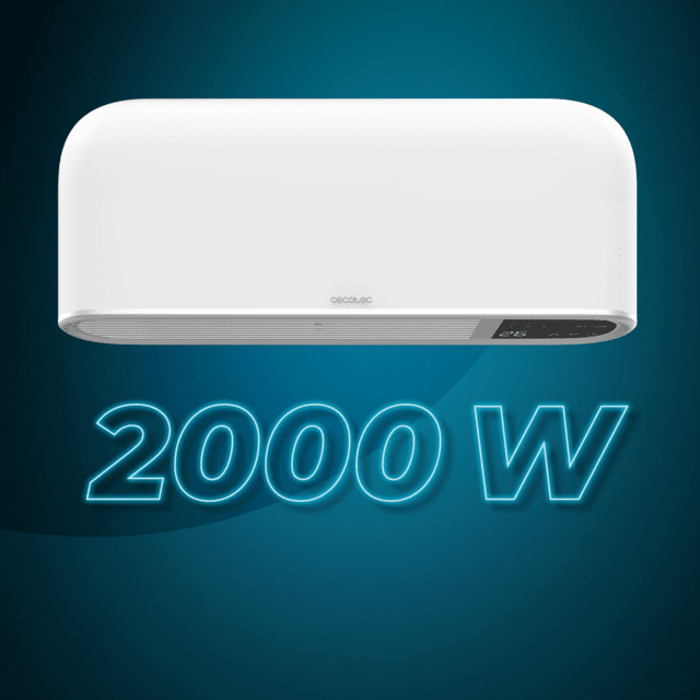ReadyWarm 2000 Max Box Ceramic Connected Calefactor cerámico de baño con 2000 W, control por wifi y protección IP22.