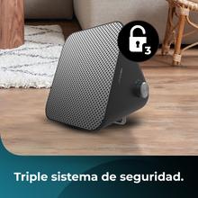 ReadyWarm 1500 Max Ceramic Design black Aquecedor de mesa em cerâmica com 1500 W, termóstato regulável e 3 modos de funcionamento.