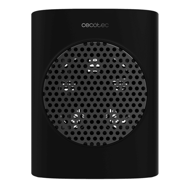 ReadyWarm 1570 Max Ceramic Smart Black Aquecedor cerâmico de mesa com 1500 W, ecrã digital, termóstato ajustável e 3 modos de funcionamento.