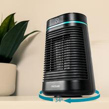 ReadyWarm 1550 Max Ceramic Rotate Smart Black Aquecedor de mesa em cerâmica com 1500 W, oscilação, display digital, termostato ajustável e 3 modos de operação.