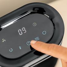 ReadyWarm 1550 Max Ceramic Rotate Smart Black Aquecedor de mesa em cerâmica com 1500 W, oscilação, display digital, termostato ajustável e 3 modos de operação.