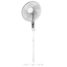 EnergySilence 515 MaxFlow White Standventilator mit 16", mit 45W, Timer, 3 Geschwindigkeiten und Oszillation.