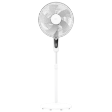 Ventilateur sur pied EnergySilence 515 MaxFlow White 16", avec 45W, minuterie, 3 vitesses et oscillation.