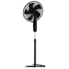 EnergySilence 515 MaxFlow Black Ventilatore a piantana da 16", con 45W, timer, 3 velocità e oscillazione.