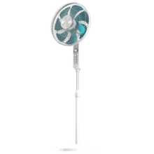 EnergySilence 610 Max Flow Ventilateur sur pied de 16" avec 70 W, minuterie, oscillation et hauteur réglable.