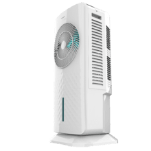 EnergySilence 3500 Cool Compact Smart Climatizador evaporativo de 65 W, capacidade do depósito de 3,5 L, controlo tátil e remoto, 3 velocidades, temporizador de 12 horas e oscilação.