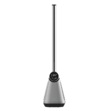 EnergySilence 9890 Skyline Bladeless Dark Ventilatore a torre senza pale da 39" con 50W, display a LED, controllo a sfioramento e a distanza, timer di 15 ore e oscillazione.