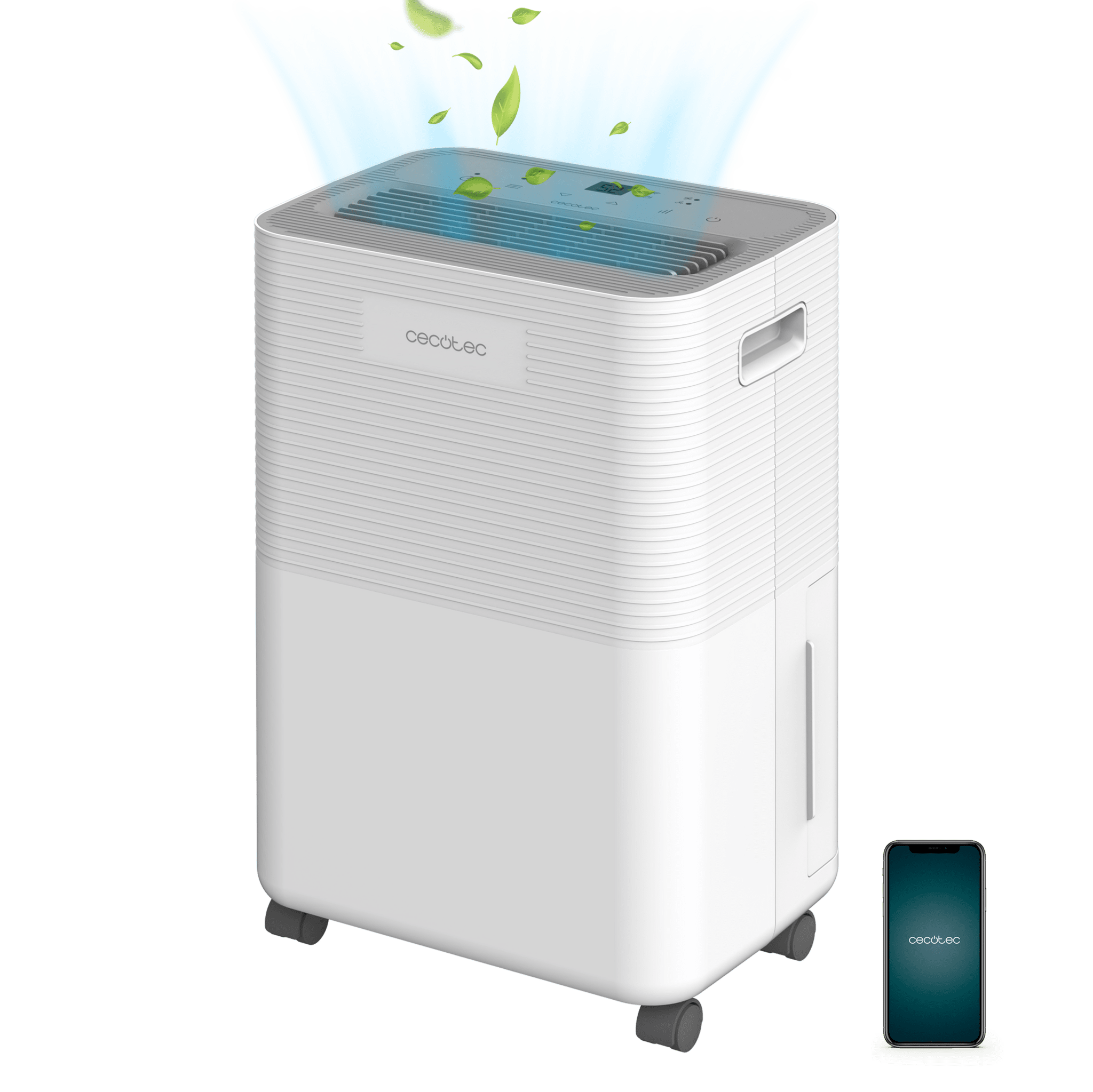 BigDry 8000 Expert Connected 16 L/Tag Luftentfeuchter mit 2 L abnehmbarem Tank, WiFi-Steuerung, Wäschetrocknungsfunktion und 24-Stunden-Timer.