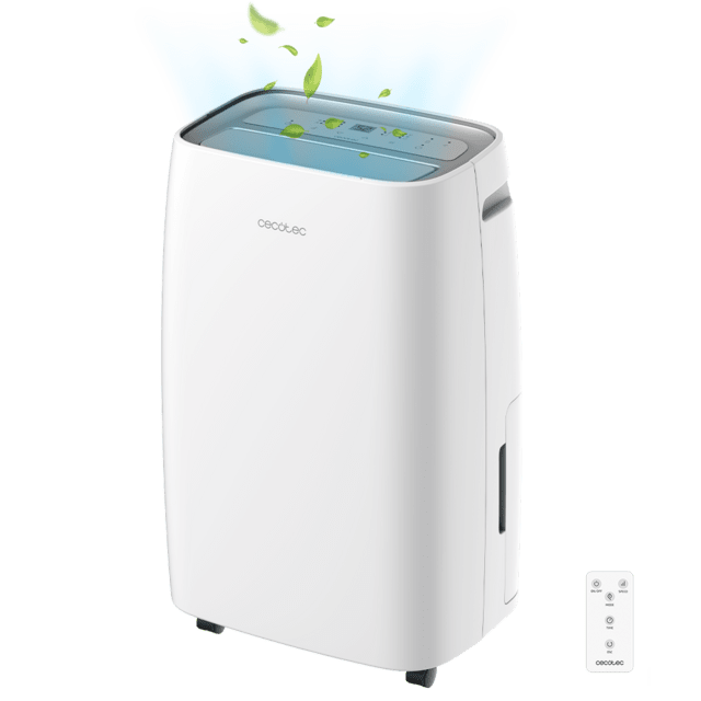 BigDry 10000 Expert Connected Luftentfeuchter mit 30 L/Tag, abnehmbarem 6-Liter-Behälter, WiFi-Steuerung, Wäschetrocknungsfunktion und 24-Stunden-Timer.