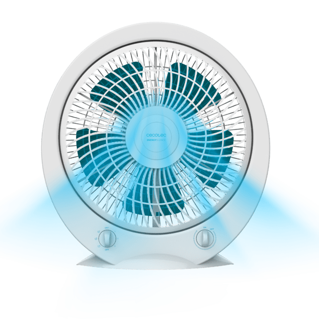 EnergySilence 4499 Power Box Ventilador de suelo con 45 W, 12 pulgadas, 3 velocidades, temporizador, silencioso, uso sencillo y máxima seguridad.