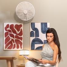 EnergySilence 4500 Power Wall Ventilador de pared de 18 ", con 50 W, 3 velocidades, 4 aspas y uso sencillo.