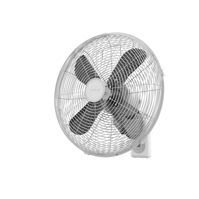 EnergySilence 4500 Power Wall Control Ventilateur mural de 16" et 50 W avec minuterie, contrôle à distance et écran.