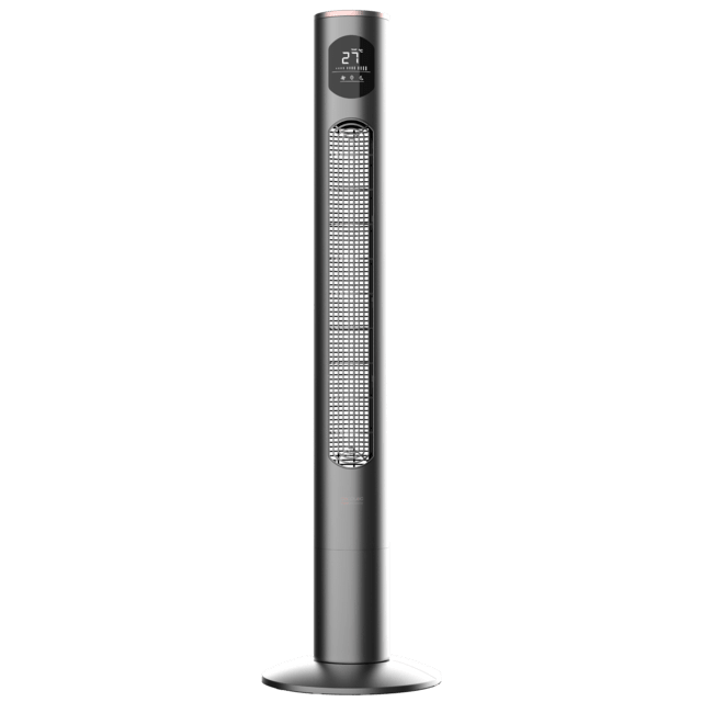 EnergySilence 9090 Skyline Smart Ventilateur colonne de 46" avec 50 W, 3 vitesses, minuterie, oscillation, écran et télécommande.