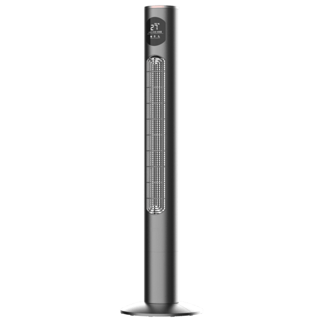 EnergySilence 9090 Skyline Smart Ventilateur colonne de 46" avec 50 W, 3 vitesses, minuterie, oscillation, écran et télécommande.