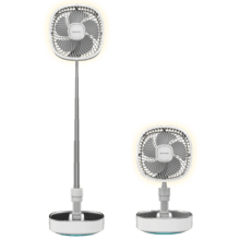 EnergySilence 1000 FoldAir Portable Ventilateur portable pliable avec 8000 mAh, oscillation et contrôle tactile, avec lumière.