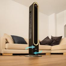 EnergySilence 9090 Skyline Smart Light Ventilador de torre con luz de 60 W y 42" con mando a distancia, control táctil, pantalla LED, temporizador y oscilación.