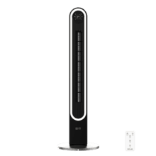 EnergySilence 9090 Skyline Smart Light Ventilador de torre con luz de 60 W y 42" con mando a distancia, control táctil, pantalla LED, temporizador y oscilación.