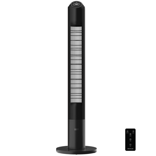 EnergySilence 9150 Skyline Smart Design Ventilatore a torre 45 W 46", telecomando, touch control, display LED, timer e oscillazione.