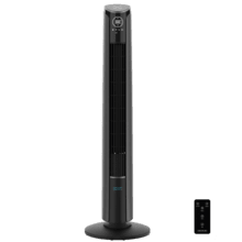 EnergySilence 9250 Skyline Smart Tilt Ventilateur colonne de 42" et 45 W avec inclinaison réglable, oscillation, minuterie, contrôle tactile et à distance et écran numérique.