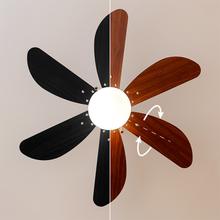 EnergySilence Aero 365 Black&Wood Ventilatore da soffitto, 50 W e 36” con lampada, 3 velocità, 6 pale reversibili, modalità winter-summer con uso facile.