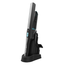 Conga Rockstar Micro+ Turbo Aspiradora de mano con motor Digital Brushless de 210 W y 20 kPa de poder de succión. Autonomía de hasta 40 minutos. Dos modos de potencia. Con accesorio 2en1, con accesorio de tapicerías, el accesorio motorizado de tapicerías y colchones y el soporte de pared.