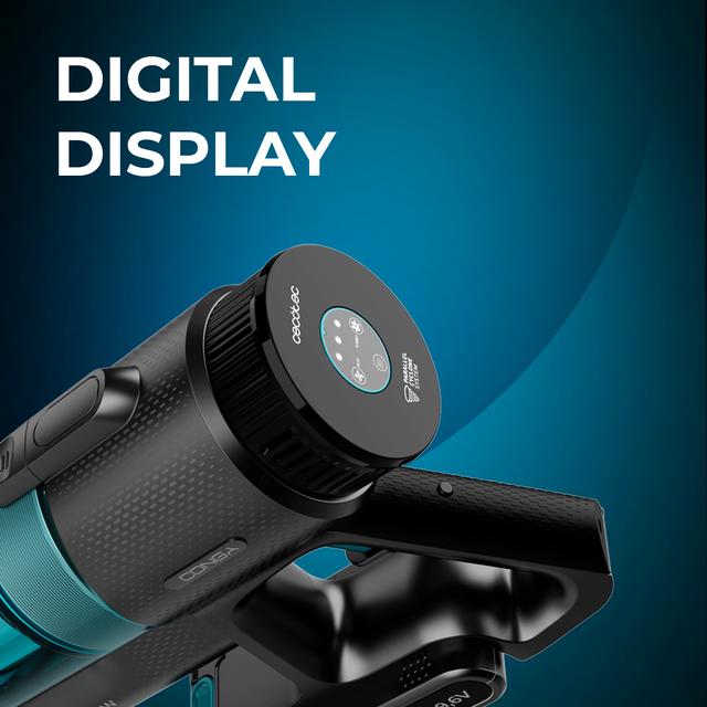 Conga Rockstar 350 Longlife Flex Aspirador escoba sin cable 3 en 1 con ciclón paralelo. Potencia 215 W y 12 kPa. 60 minutos de autonomía. Tubo flexible, cepillo Jalisco y depósito de 500 ml.