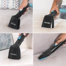 Conga 4000 Carpet&Spot Clean Upholstery hoover avec une puissance de 400 W. Deux réservoirs, un pour l'eau propre et un pour l'eau sale. Pulvérisateur d'eau et aspiration de 12 kpa.