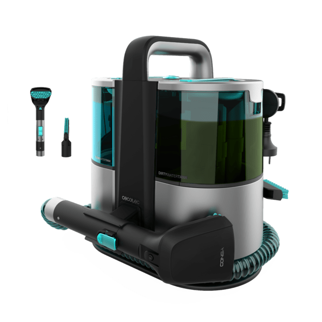 Conga 4000 Carpet&Spot Clean XL. Aspirador de tapicerías con Potencia de 400 W. Dos depósitos, uno de agua limpia y otro de agua sucia. Pulverizador de agua y 12 kpa de succión