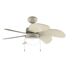 EnergySile Aero 3600 Vision Full SunLight Ventilateur de plafond de 50 W et 36” avec lampe, 3 vitesses, 6 pales réversibles et mode hiver-été. Facile à utiliser.