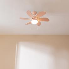 EnergySilence Aero 3600 Vision Full Nude Ventilatore da soffitto, 50 W e 36” con lampada, 3 velocità, 6 pale reversibili, modalità winter-summer con uso facile.