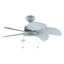 EnergySilence Aero 3600 Vision Full Sky Ventilatore da soffitto, 50 W e 36” con lampada, 3 velocità, 6 pale reversibili, modalità winter-summer con uso facile.