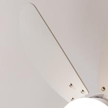 EnergySile Aero 3600 Vision Full White Ventilateur de plafond de 50 W et 36” avec lampe, 3 vitesses, 6 pales réversibles et mode hiver-été. Facile à utiliser.