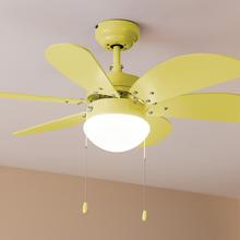 EnergySile Aero v3600 Vision Full Yellow 50 W 36" Deckenventilator mit Lampe, 3 Geschwindigkeiten, 6 umkehrbare Flügel, Winter-Sommer-Modus und einfache Bedienung.